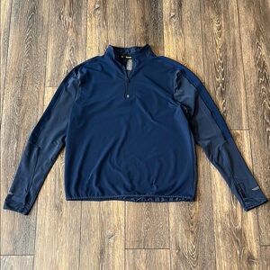 Champion Running Men's Large Navy Quarter-Zip Jacket